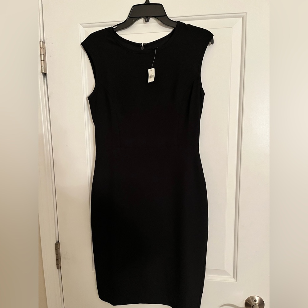 Black Banana Republic Sleeveless Midi Dress